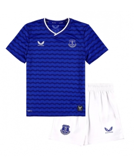 Billige Fotballdrakt Everton Replika Hjemmedraktsett Barn 2025-26 Kortermet (med bukser)